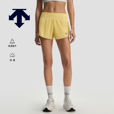 DESCENTE迪桑特WOMEN’S RUNNING女士吸湿速干防晒运动短裤新品