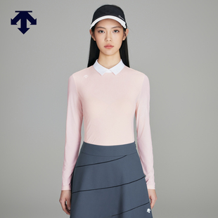 DESCENTEGOLF迪桑特高尔夫女士防晒凉感长袖 POLO衫 夏季