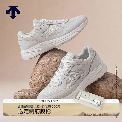 DESCENTE迪桑特CHRON系列男女款D/F缓震韧弹非牛顿流体运动休闲鞋