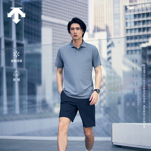 POLO衫 DESCENTE迪桑特DUALIS系列都市通勤男士 凉感防晒短袖