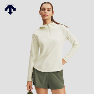 DESCENTE迪桑特WOMEN’S TRAINING系列女士半拉链连帽运动卫衣