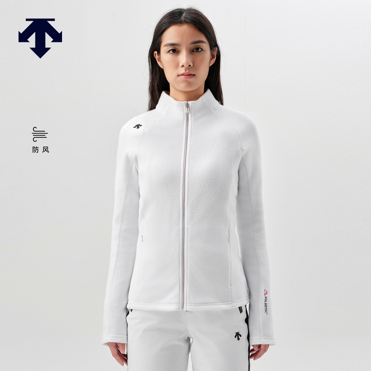 DESCENTE迪桑特WOMEN’S SKI系列女士防风保暖针织运动上衣秋冬