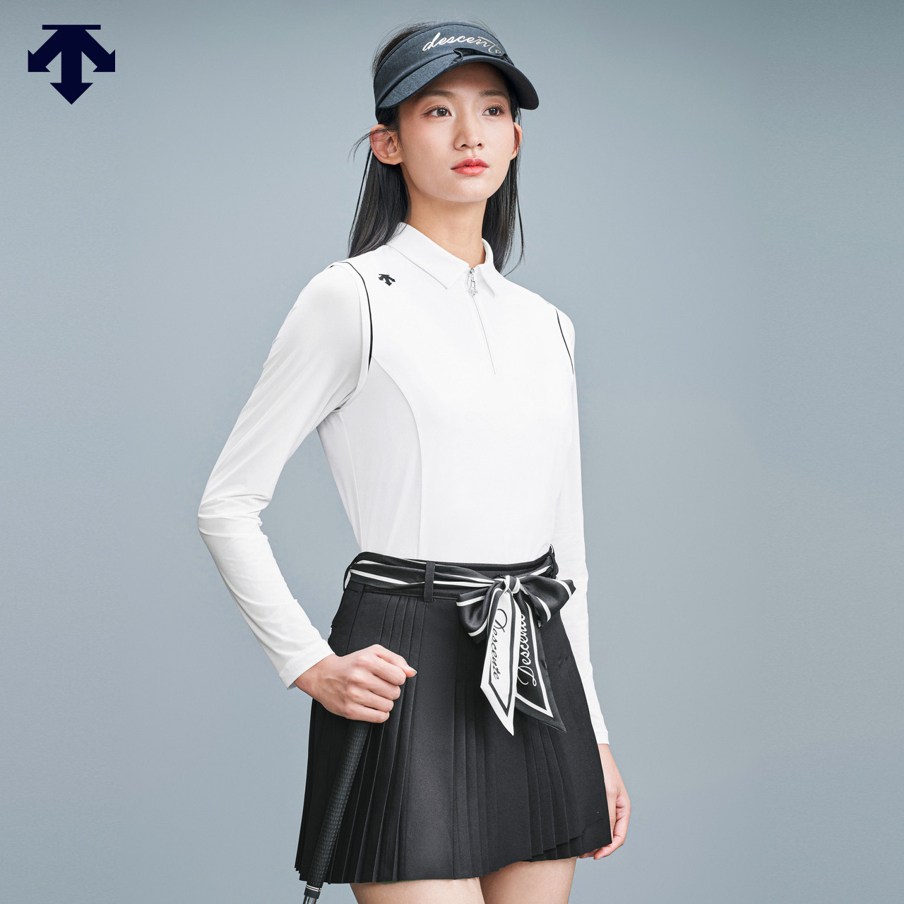 DESCENTEGOLF 迪桑特高尔夫FIELD系列女士长袖POLO衫,运动服/休闲服装,运动POLO衫,淘宝优惠券,粉丝福利购,淘宝优惠卷