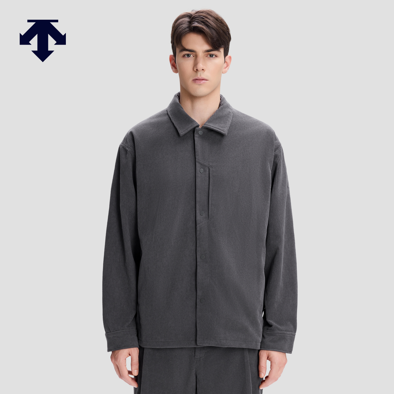 DESCENTE迪桑特DUALIS系列都市通勤SOLOTEX男士灯芯绒外套秋新品