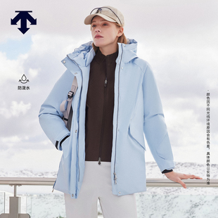 DESCENTE迪桑特WOMEN’S STYLE女士防泼水连帽保暖派克羽绒服 SKI