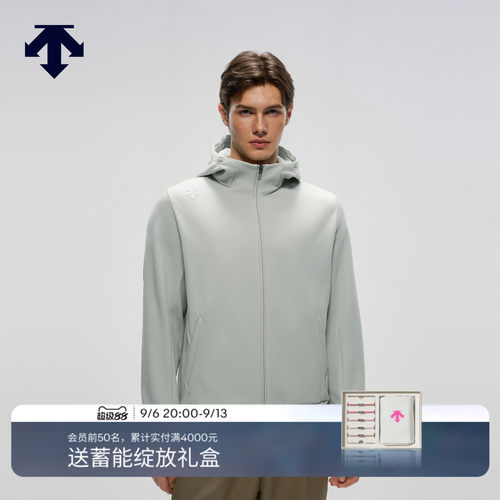 DESCENTE迪桑特TRAINING运动健身男女同款薄绒连帽冬季上衣外套