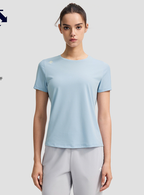 DESCENTE迪桑特WOMEN’S RUNNING系列F360女士吸湿速干短袖针织衫