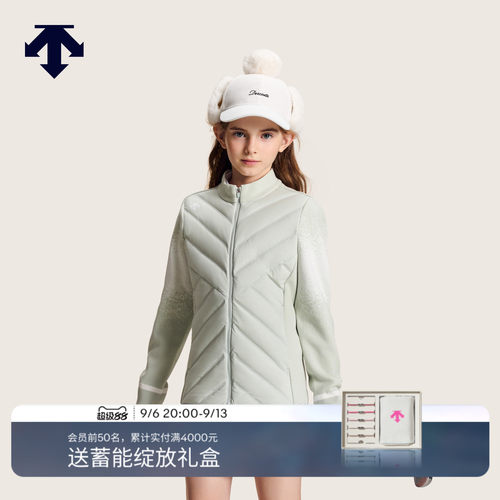 DESCENTE迪桑特儿童 GOLF 女童运动鹅绒冬装羽绒服外套