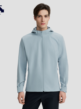 DESCENTE迪桑特DOD一片式版型SOLOTEX男士梭织上衣薄外套