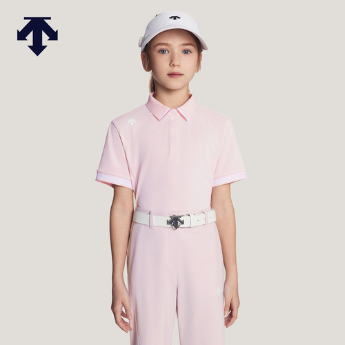 DESCENTE迪桑特儿童GOLF女童运动短袖POLO夏季
