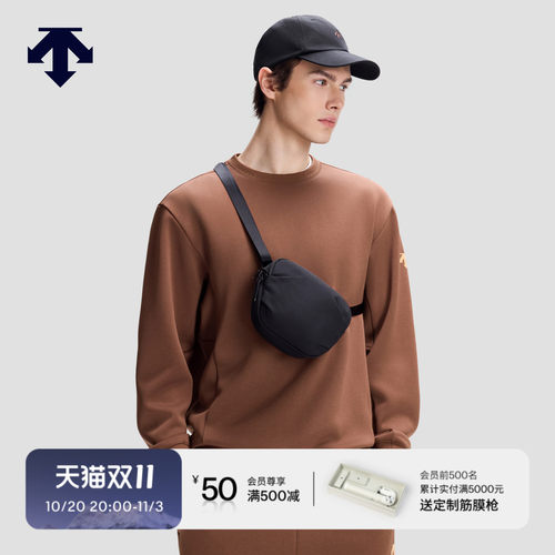 DESCENTE迪桑特MOVE PACK系列男女同款轻量化设计斜挎包