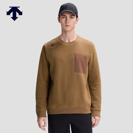 DESCENTE迪桑特SKI STYLE系列运动休闲男士保暖针织套头衫新品