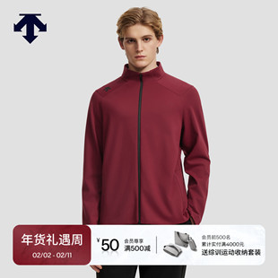 DESCENTE迪桑特TRAINING系列综训运动健身男士针织运动立领上衣