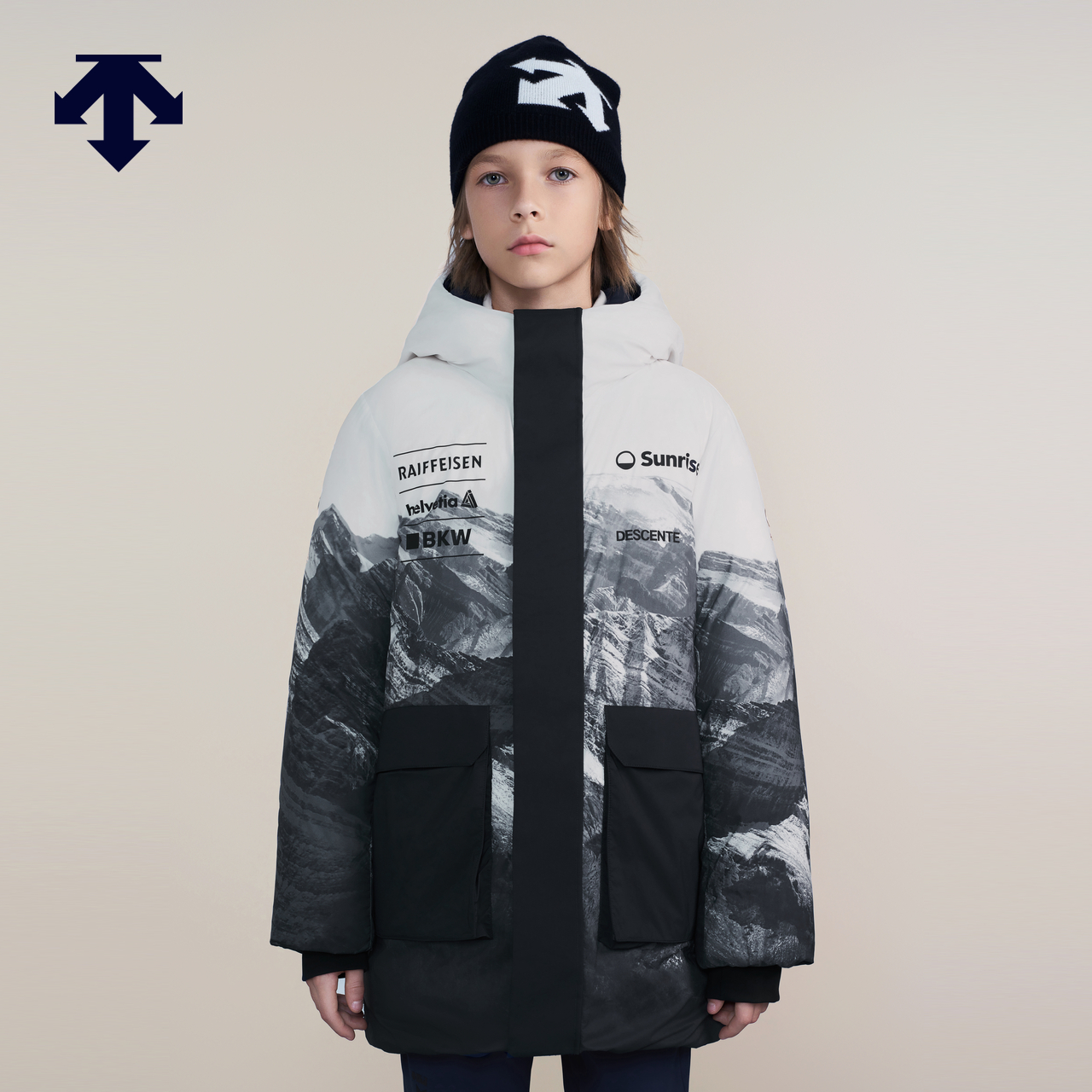 DESCENTE迪桑特儿童SKI STYLE系列男女童同款羽绒服冬季新品