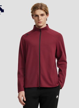 DESCENTE迪桑特TRAINING系列综训运动健身男士针织运动立领上衣