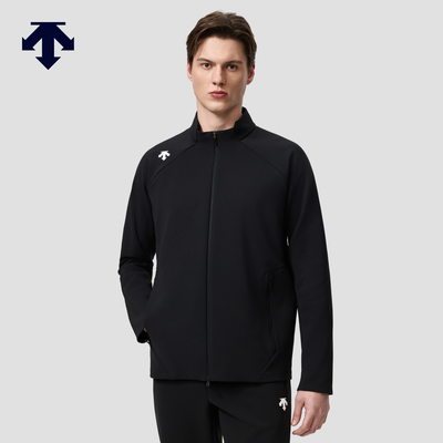 DESCENTE迪桑特TRAINING系列男士ACTIVE亲肤立领针织外套