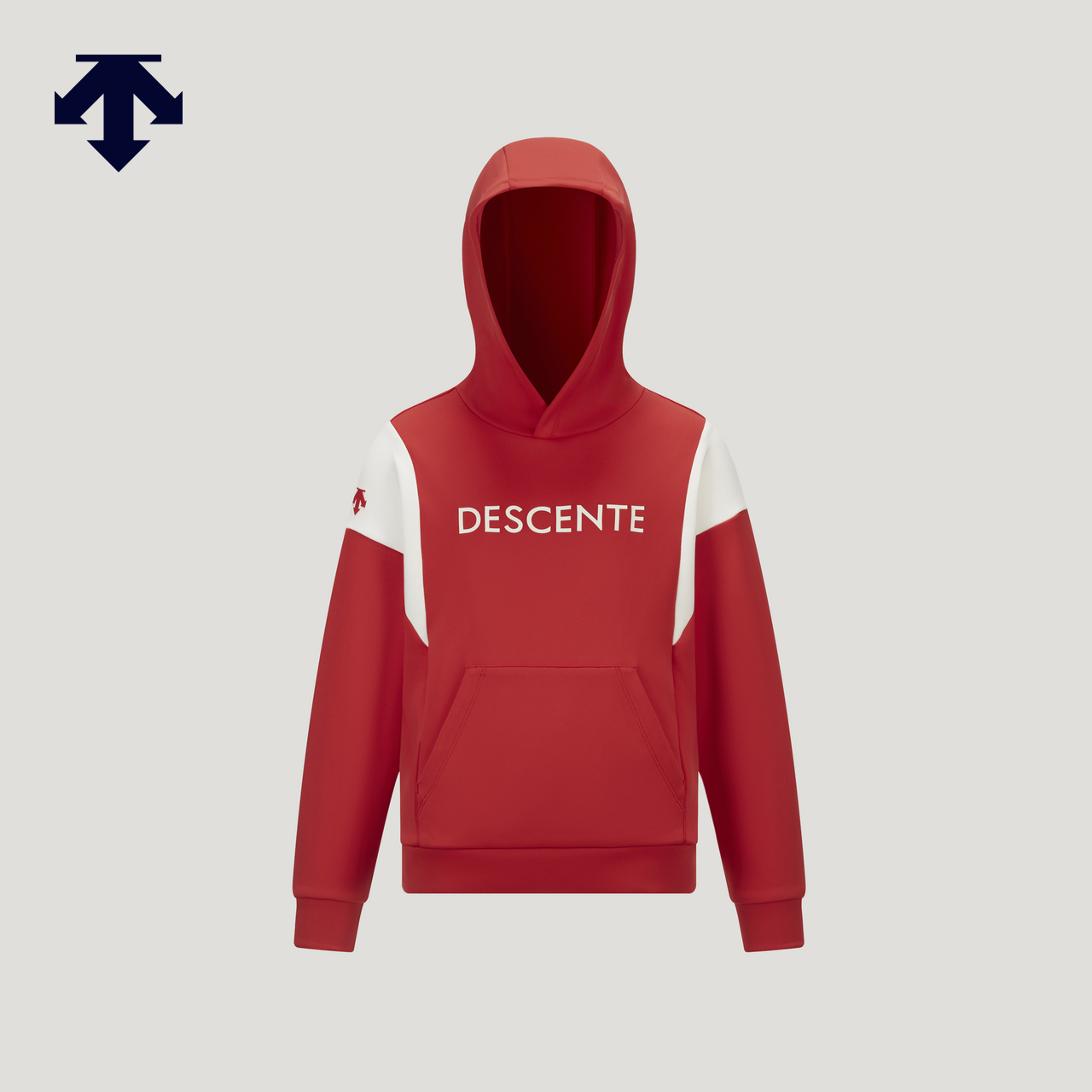 DESCENTE迪桑特儿童SKI STYLE系列男女童同款连帽卫衣