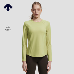 针织衫 DESCENTE迪桑特WOMEN’S TRAINING女士吸湿速干磨毛长袖