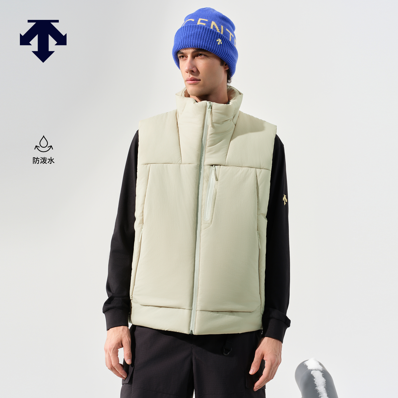 DESCENTE迪桑特SNOWBOARD STYLE系列男女同款防泼水棉马夹新品