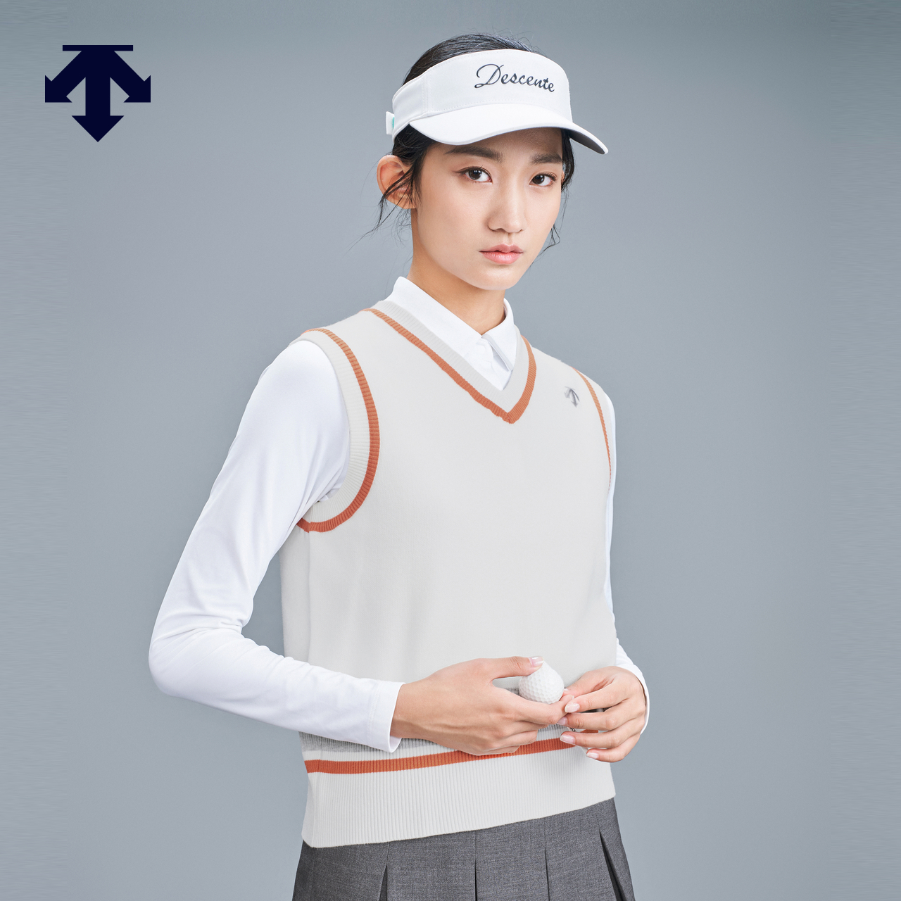 golfDESCENTE女子毛衣马夹