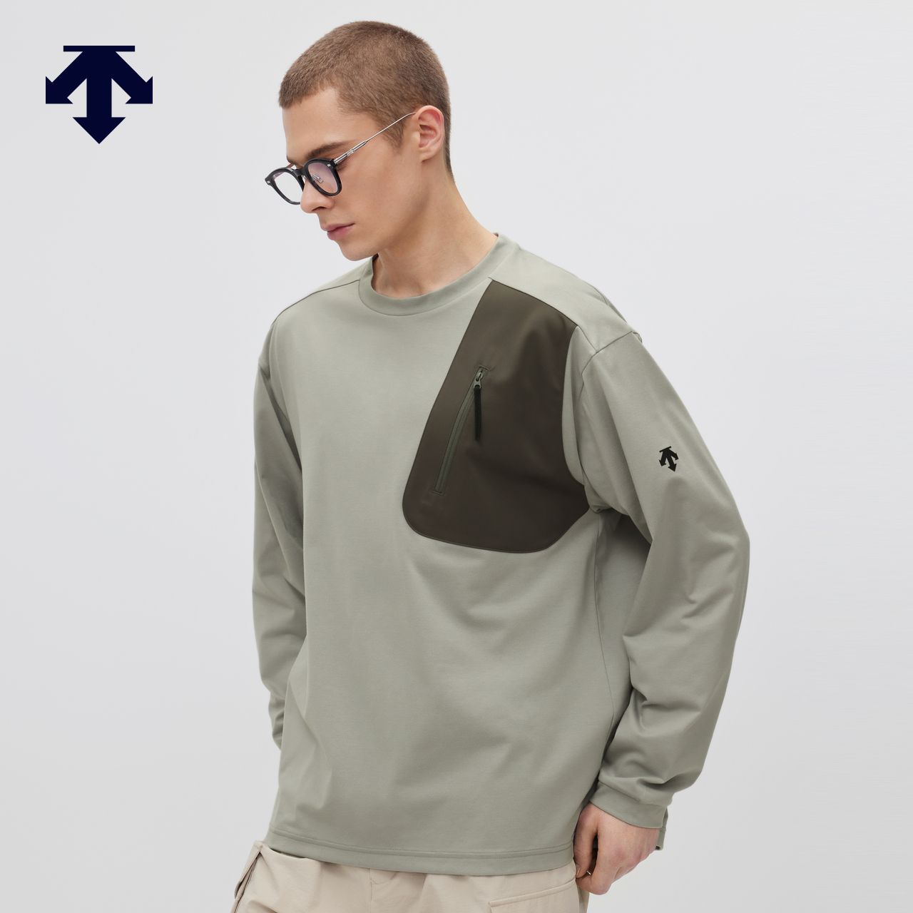 DESCENTE迪桑特ALLTERRAIN 81系列轻户外宽松针织长袖T恤