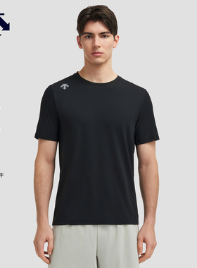 DESCENTE迪桑特RUNNING系列跑步运动健身F360男士速干短袖T恤