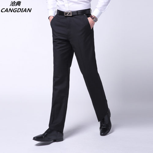 春秋修身韩版中青年职业西装裤