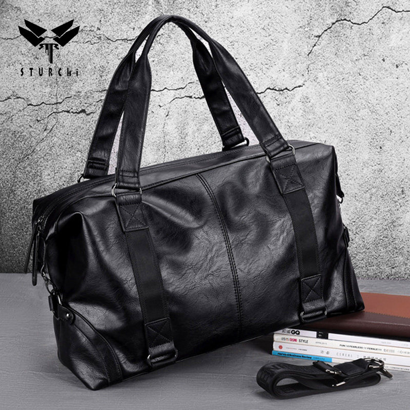 正品旅行包行李包斜挎男包男真皮大容量出差旅游包干湿分离手提包