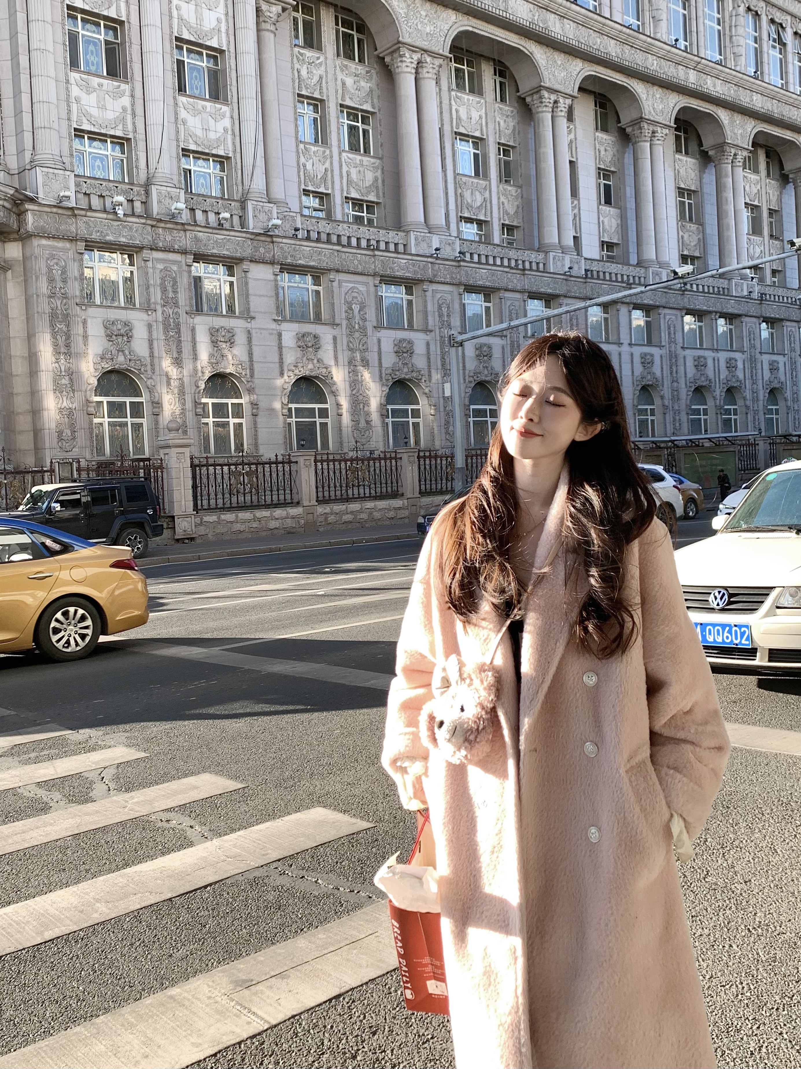 白里BAILISTUDIO凛冬之恋 新款加厚大衣秋冬韩系长款仿貂毛外套女