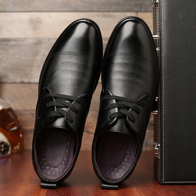 2025新款跨境春秋英伦潮流正装皮鞋大码工作鞋45码男鞋