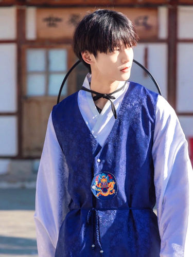 宫廷韩服朝鲜族服男旅拍摄影写真