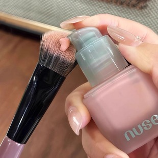 程十安推荐液体膏状腮红刷蜜粉高光修容刷软毛初学者彩妆工具便捷