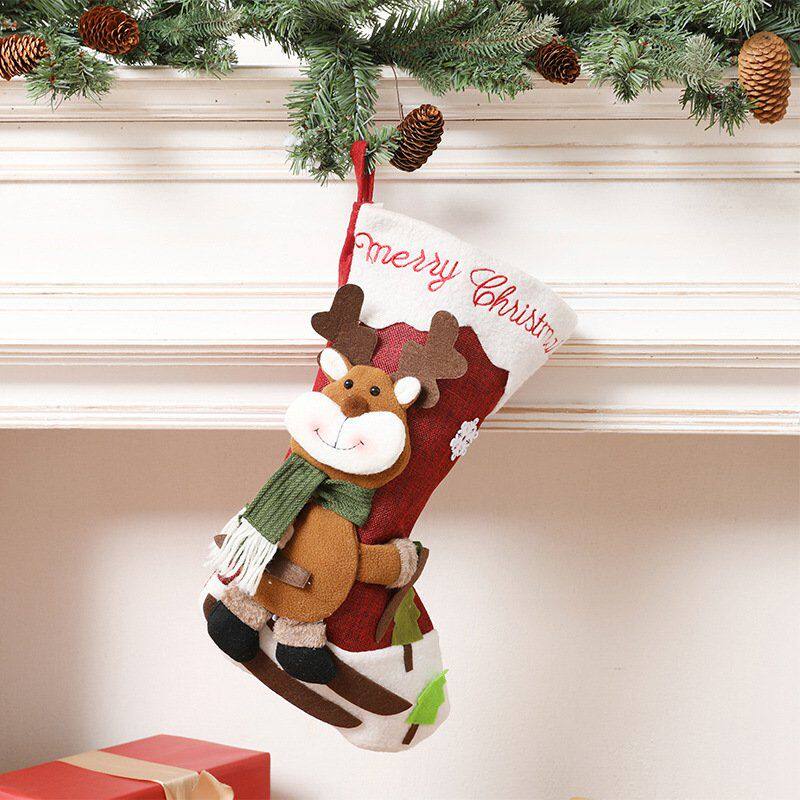 christmas socks gift bag big candy socks pendant圣诞装饰袜