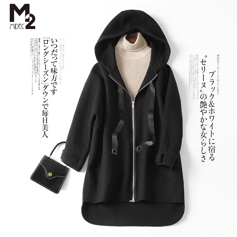【断码清仓】M2折扣店双面呢大衣图片