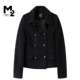 M2折扣店秋冬新款 毛呢外套 短款 宽松大码 显瘦中年妈妈时尚