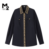 宽松大码 收腰显瘦中年妈妈时尚 全棉长袖 M2折扣店春秋新款 衬衫