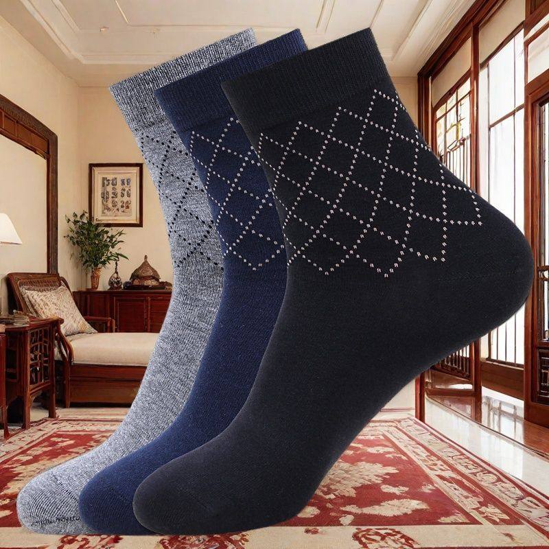 袜子男士纯棉秋冬款长筒防臭袜吸汗纯色冬季加厚抗菌商务中筒袜,女士内衣/男士内衣/家居服,长筒袜,淘宝优惠券,粉丝福利购,淘宝优惠卷