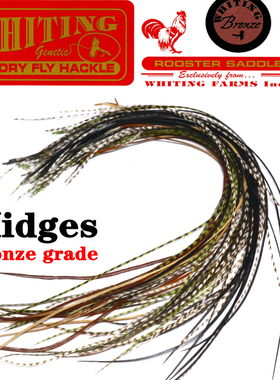 精品美国公鸡鞍羽蓑毛微物级毛钩绑制材料 rooster saddle hackle