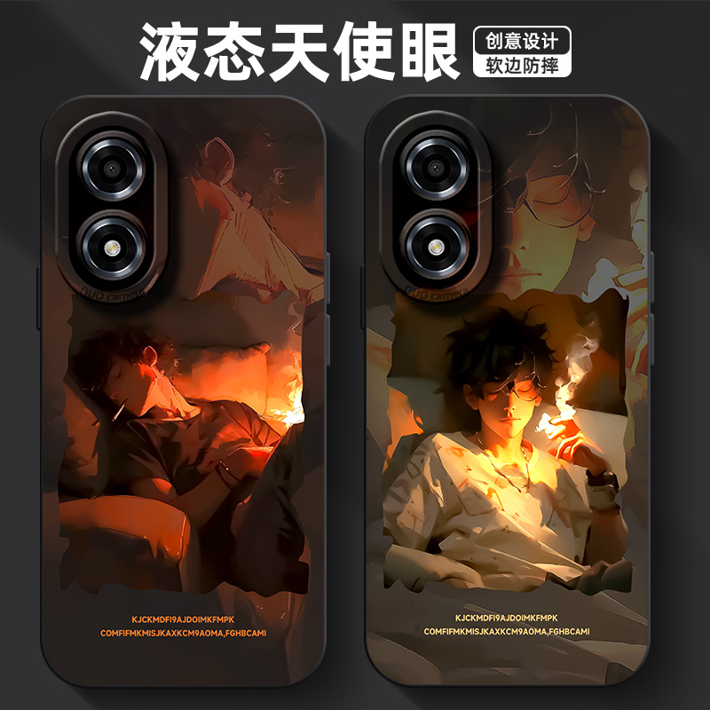 适用于oppoa2x手机壳k10美式男孩k9潮牌卡通k9x液态硅胶k5软壳a1Pro防摔a2pro男外壳新款网红55保护套