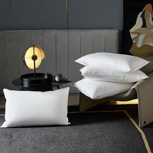 桔子水晶美居城际酒店同款羽绒枕芯全棉柔软舒适白鸭绒蓬松枕头