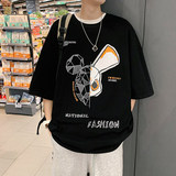 男装T恤夏季新款时尚炸街款半袖411-1-t2279-p35，男装T恤，星座410-2