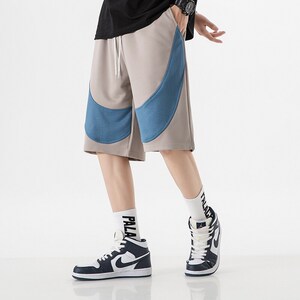 短裤男士夏季冰丝凉感薄款运动沙滩中裤子411-1-k1811-p33图片
