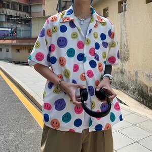 短袖衬衫宽松休闲半袖衬衣 411-1-c21-p35图片