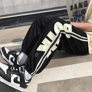 美式炸街休闲卫裤男 设计感运动裤潮 411-1-k709-p35图片