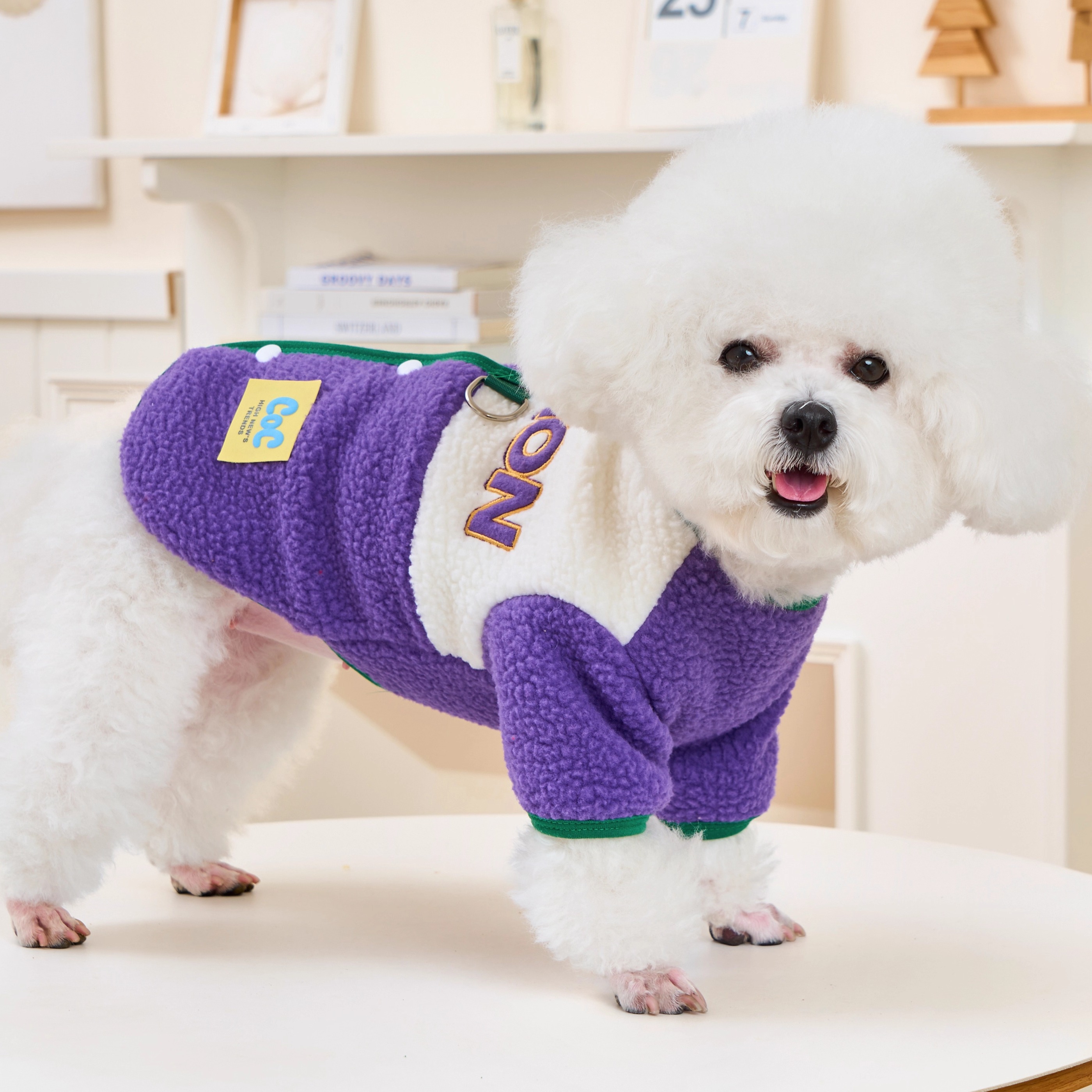 2025新款狗狗衣服秋冬小型犬比熊泰迪幼犬可牵引冬季保暖两脚卫衣