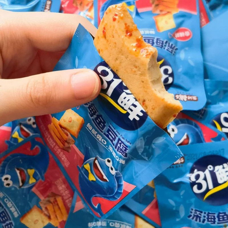 盐津铺子鱼豆腐豆干辣零食豆腐干解馋零食小吃休闲食品夜宵小包装