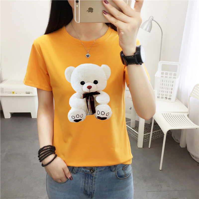 春夏新款短袖T恤女胖mm大码夏装百搭上衣韩版宽松显瘦半袖打底衫