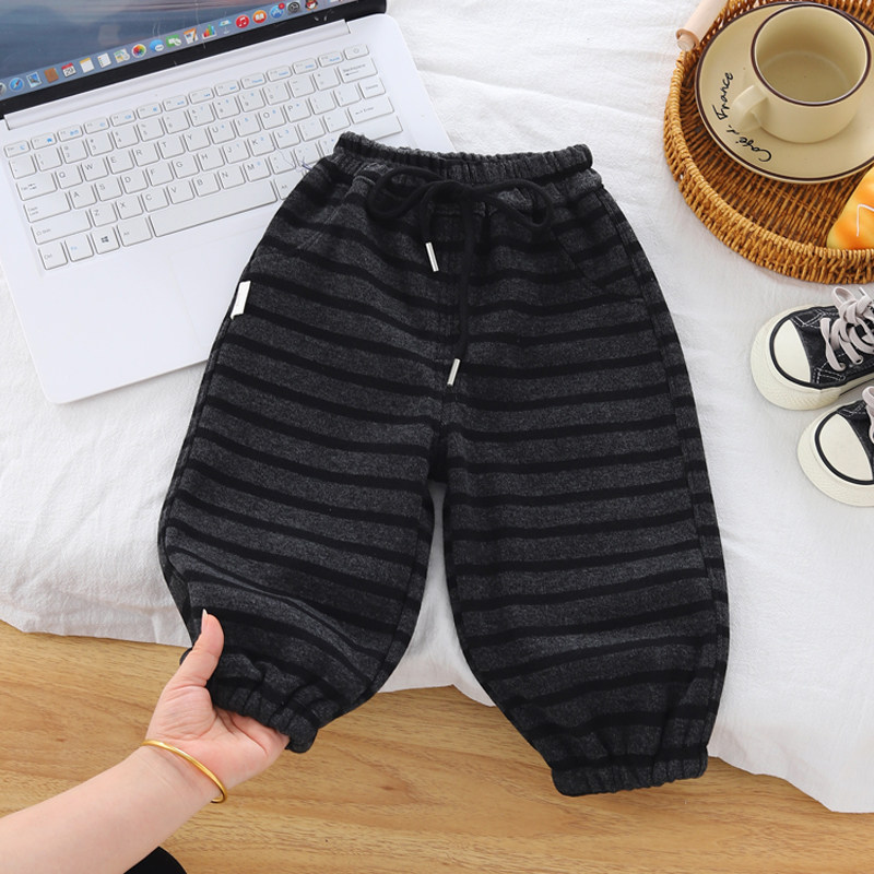 宝宝条纹加绒休闲裤男女童加厚裤子儿童一体绒卫裤薄绒外穿运动裤,童装/婴儿装/亲子装,裤子,淘宝优惠券,粉丝福利购,淘宝优惠卷