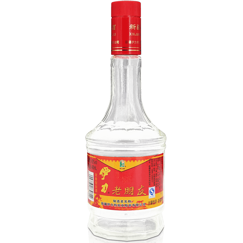 [兑换专享]新疆名酒天山雪水纯粮酿造42度伊力特老朋友480ml