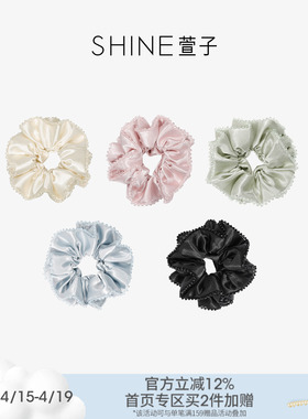 SHINE萱子饰品晨露晶语系列优雅闪耀水晶发圈大号多巴胺春夏发绳